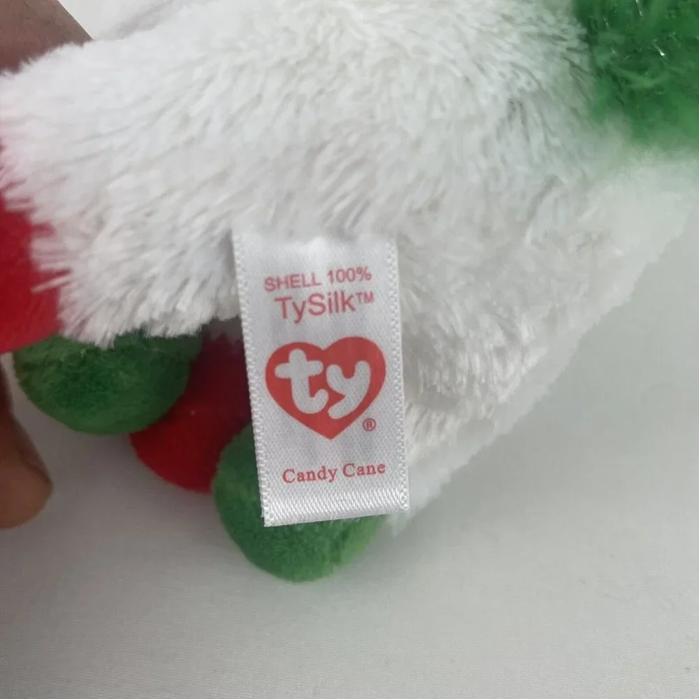 Ty Beanie Boos Unicorn‎ Candy Cane 8” Plush Christmas Stuffed Toy w/Tags